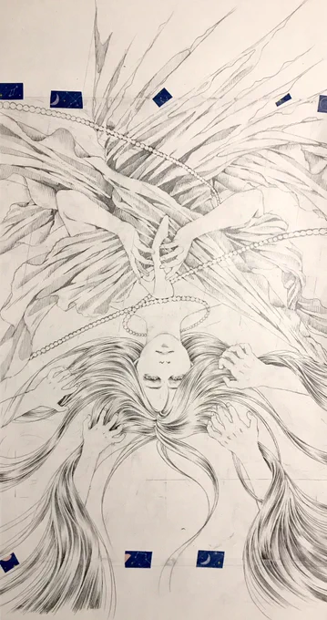 下描き達
#切り絵
#切り絵下描き 