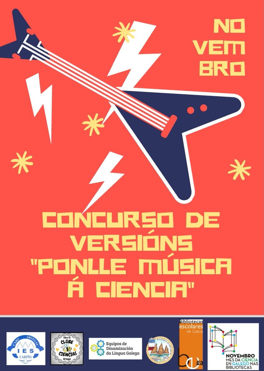 ortegalendo's tweet photo. 🎤🎵 Xa está aquí o primeiro concurso do curso! Música, lingua, ciencia e bos premios. Que máis se pode pedir?
#bescolaresgal #música #lingua #ciencia #creatividade https://t.co/SBhpyKJdWS