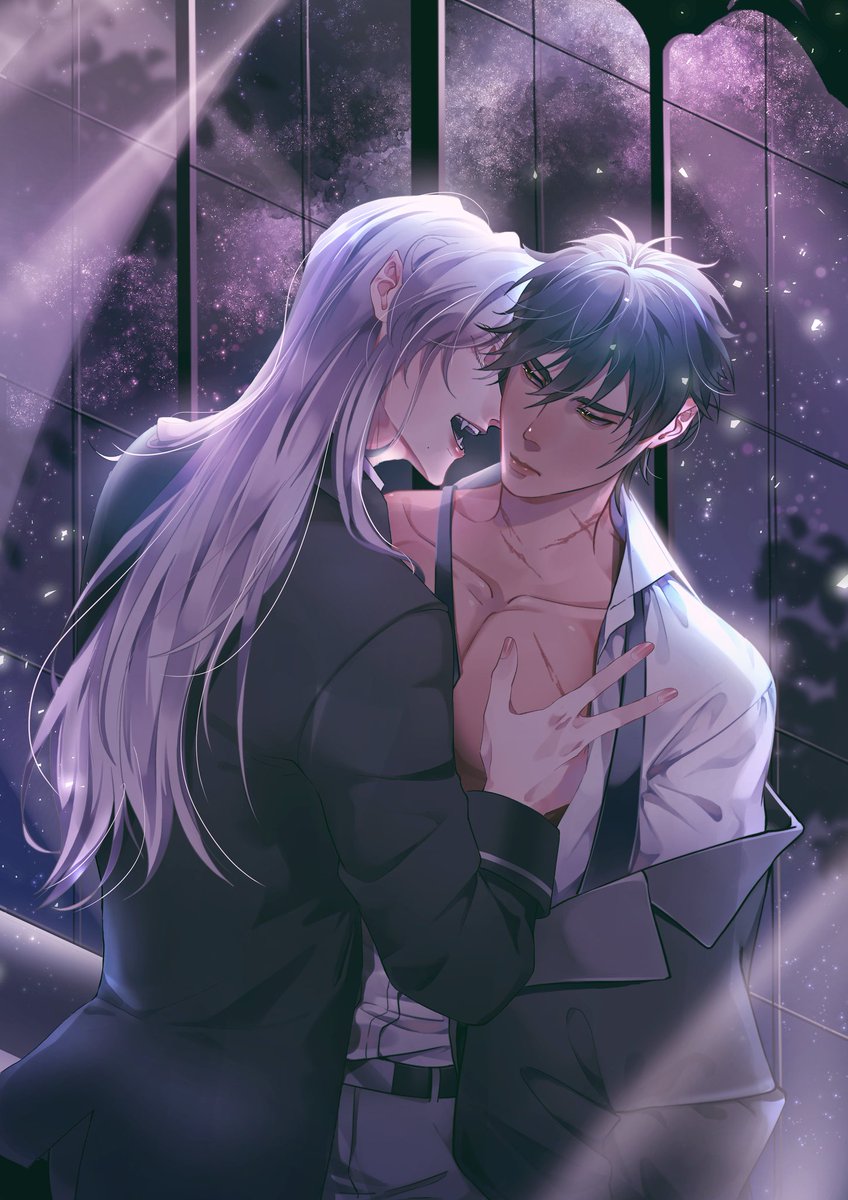 LCVN_Vladimir's tweet photo. [ปลายเทอม]

เสียงเข็มนาฬิกา
กลิ่นดอกคามิเลีย
ไอเย็นภายในห้อง

จากราตรีกาล
อาจยาวนานจนอรุณรุ่ง

คมเขี้ยวกดฝั่งลงข้างลำคอมนุษย์
สร้างพันธะสัญญาเลือด 

แวมไพร์ผู้เฝ้ามองความเป็นไป กับมนุษย์ที่อยากเปลี่ยนเเปลงอนาคต

ในอนาคตที่มีวลาดิเมียร์ นาเบเรียสเเละโร้ค เเมคเเคนน์

@LCVN_Rourke https://t.co/mZvZPRumQW