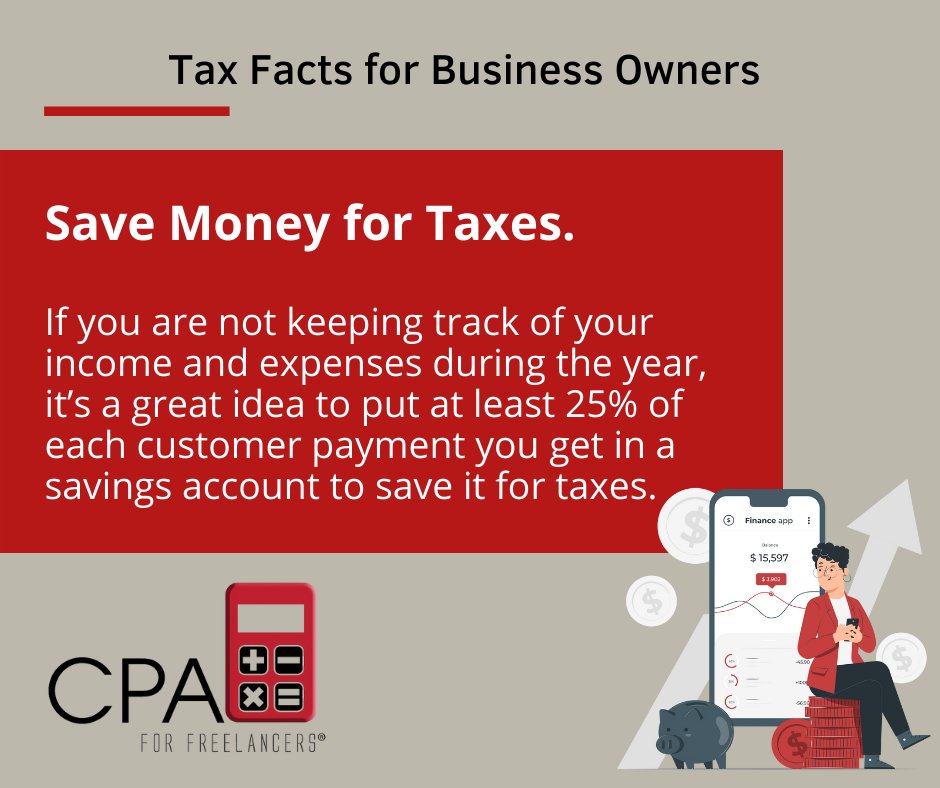 CPAFreelancers's tweet photo. It's not #taxseason yet, but this tip will keep your #freelancetaxes and #selfemployedtaxes in tip-top shape all year long. Check out other tips here on the blog: https://t.co/ImroHVB4LH https://t.co/SJ4rKvlXZM