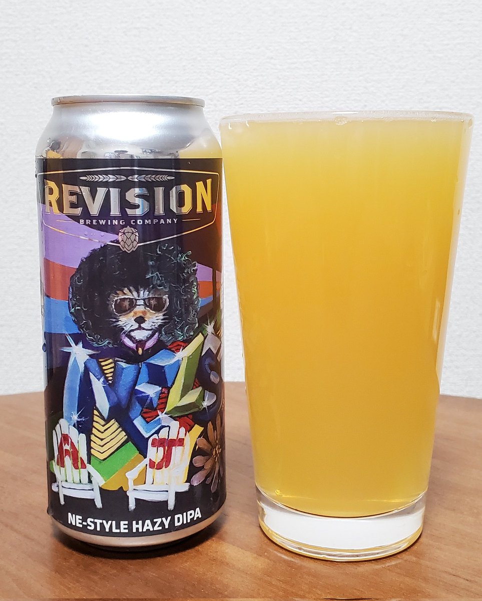 nihon1beer's tweet photo. REVISION
【Revision 4thAnniversary Nelson RV 】
NE-STYLE HAZY DIPA
アルコール度数:8%
原材料:麦芽、オーツ麦、ホップ

ツイートは久しぶりですが飲んでます
常日頃 https://t.co/IhU2Buf93R