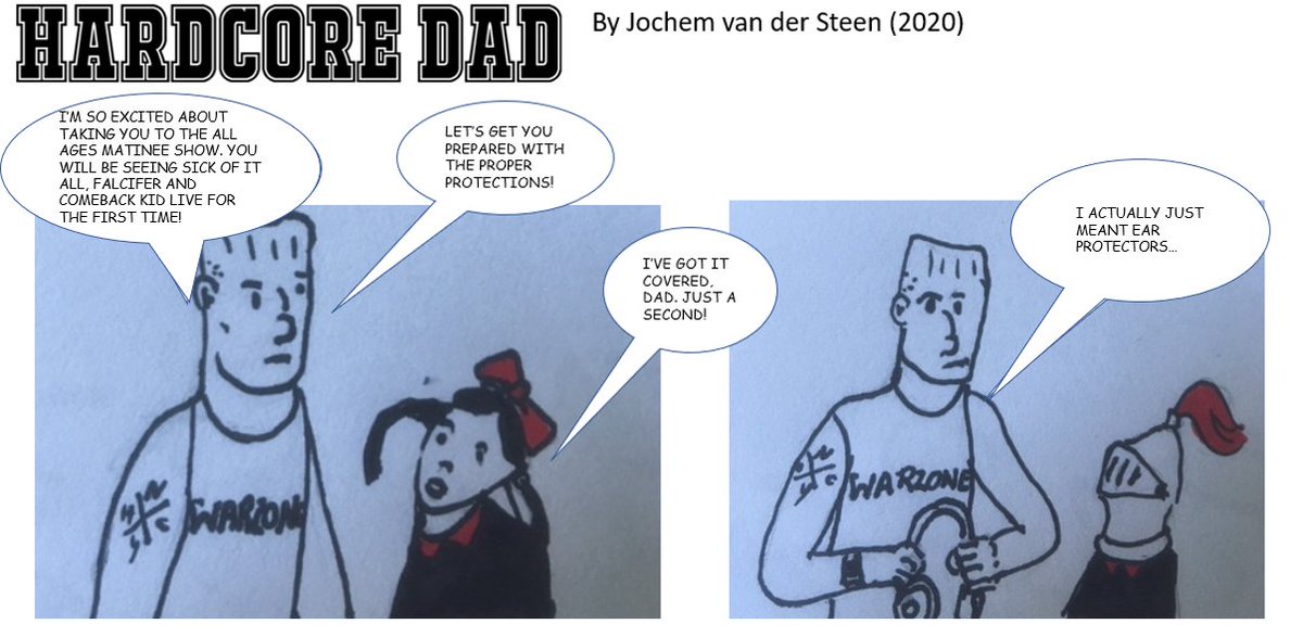 hardcoredad74's tweet photo. #hardcoredad #comicstrips #hardcore #humor #cartoon #punk #moshpits #violentdancing https://t.co/IBsyq11Agi