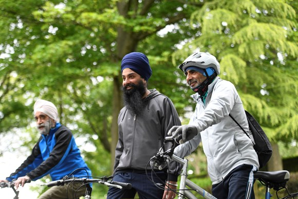 willnorman's tweet photo. New data shows that people cycling in London are more diverse than ever: 
🚲For the first time Black, Asian &amp; minority ethnic Londoners are as likely to have cycled in the last 12 months as white Londoners
🚲One in five people who don’t cycle are now actively considering cycling https://t.co/U0yylqqW5f