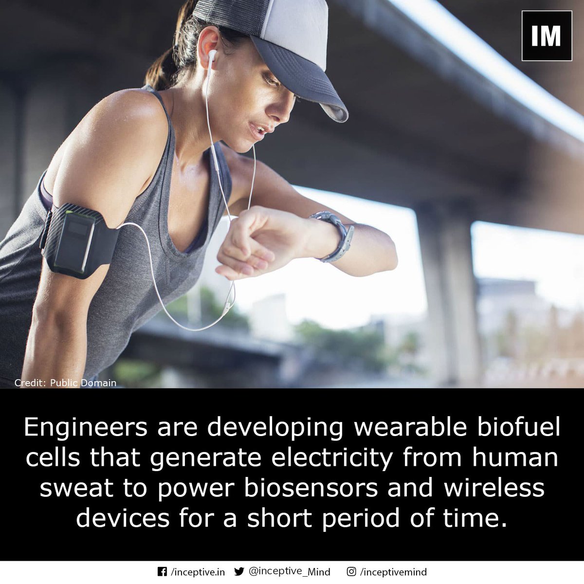 Inceptive_Mind's tweet photo. Wearable biofuel cells that produce electricity from wearer’s sweat.
#biofuelcell #wirelessdevices #biosensors #innovation #newinvention #inceptivemind https://t.co/gIYaPo8koN