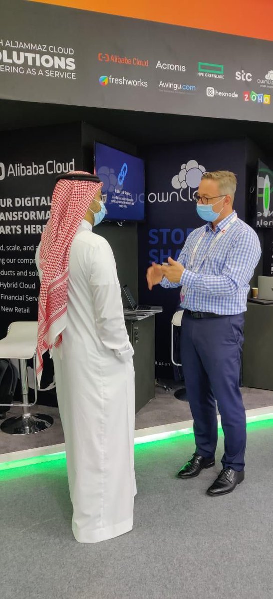 aljammazcloud's tweet photo. #Cloud Explorers! Start your cloud experience in 30 seconds. Join us at cloud experience zone to meet our cloud sales and technical teams at #AlJammazcloud Technologies stand in #Gitex. Find more about new cloud experiences and solutions from world class cloud vendors across... https://t.co/teNVX6NkVj