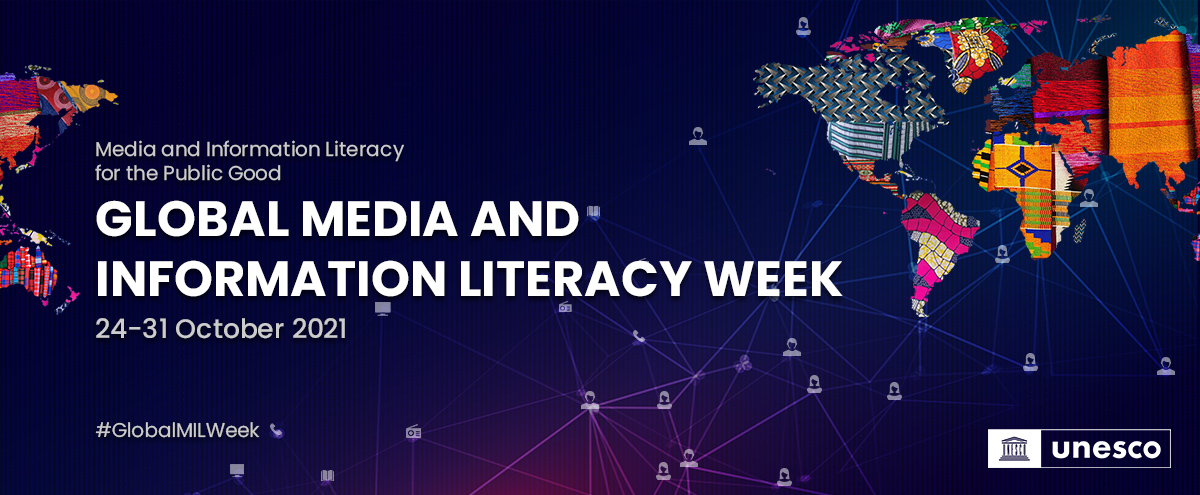 MILYouth's tweet photo. The 2021 UNESCO Global Media and Information Literacy Week 2021 is here!!! Want to attend, register here and join us
 https://t.co/NMIIwwg0Ze

#GlobalMILWeek #MILYouth https://t.co/vE8spYivn0