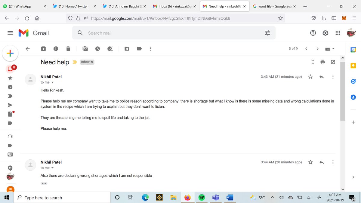 PatelRinkesh's tweet photo. @indiainzambia @DrSJaishankar @MEAIndia Need urgent help for my brother Nikhil Patel in Zambia, they are torturing and threatening my brother after not paying salary for 2 years I just got email. They have strong political background so my brother is helpless. (Lamba Zambia Ltd) https://t.co/FusXcAHDgz