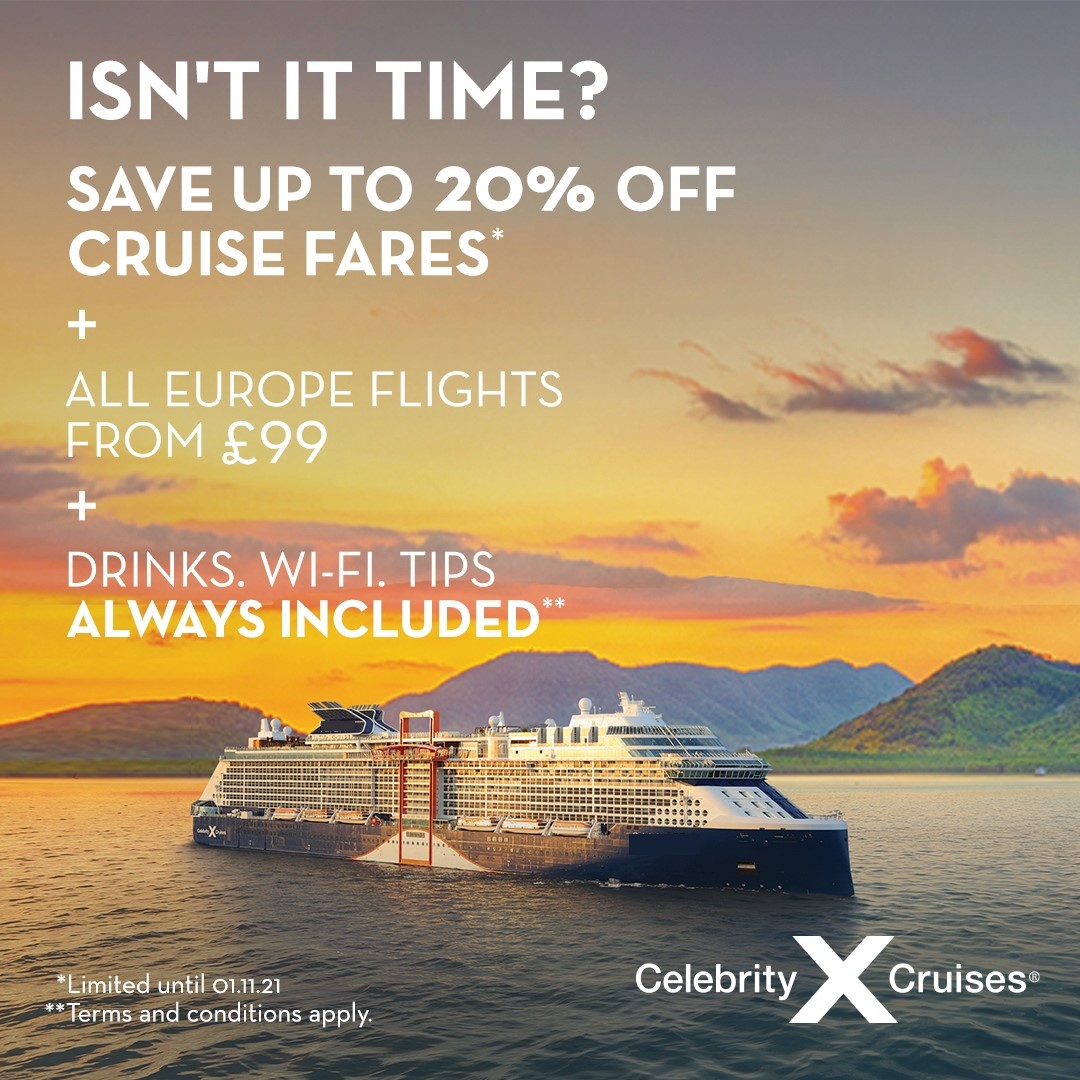 Eagletravel1's tweet photo. Save up to 20% when you secure your 2022 European cruise with Celebrity! Hurry; this promotion ends on 31.10.21, but Drinks, Wifi and Tips are #alwaysincluded!
01234 348882 office@eagletravel.co.uk #cruise #luxurycruise #cruisespecialist https://t.co/w3dThMYaoC
