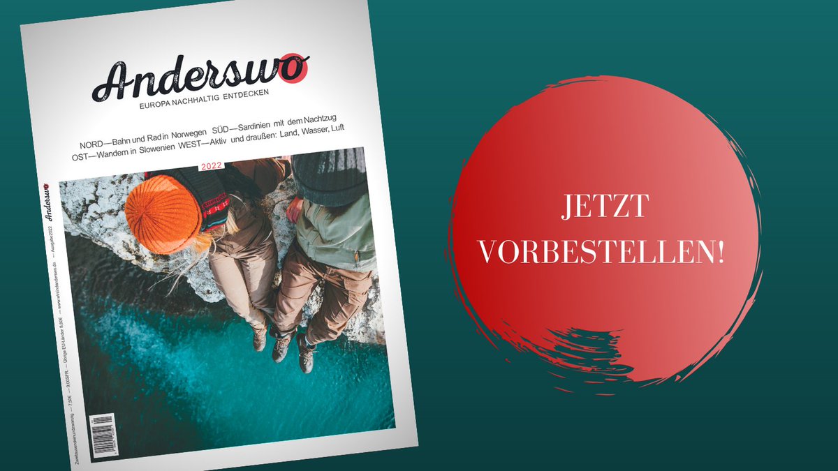 Anfang Dezember erscheint die neue Anderswo-Jahresausgabe für 2022 im Zeitschiftenhandel! 🥳 Hier könnt ihr das Magazin schon jetzt vorbestellen und erhaltet es dann portofrei direkt in den Briefkasten: wirsindanderswo.de/heft-bestellen/  
#urlaub #nachhaltig #sustainabletourism #anderswo