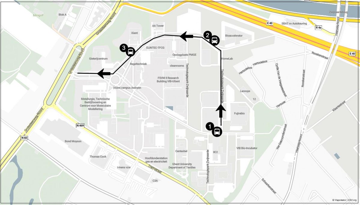 🚧🚏 Door wegenwerken op <a href="/TechLaneCampusA/">Tech Lane Ghent Science Park</a>  wijzigt de route van de Max Mobiel-bus.

ℹ️ Check alle info via max-mobiel.be/nl/nieuws/arti….

#Technologiepark <a href="/ugent/">UGent</a> #maxmobiel