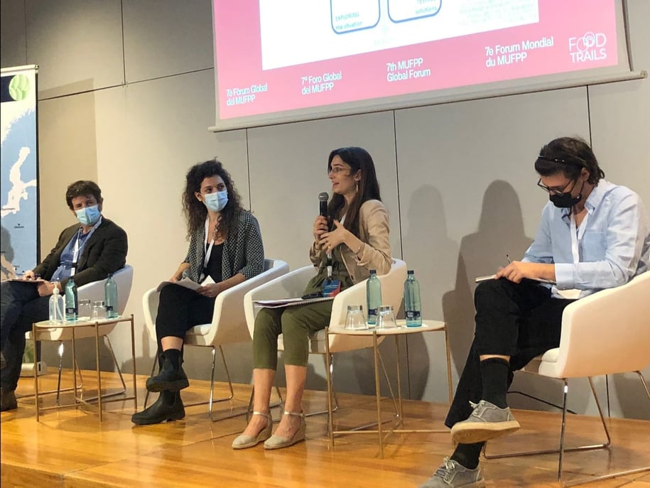 food_trails's tweet photo. Get an insight from the "EU Food Policy Strikes Again" side event at @mufpp Global Forum with speakers from the "Food 2030 Project Family" giving us an insight on how to engage communities for the innovative #FoodSystems. https://t.co/OSJqLjEopi