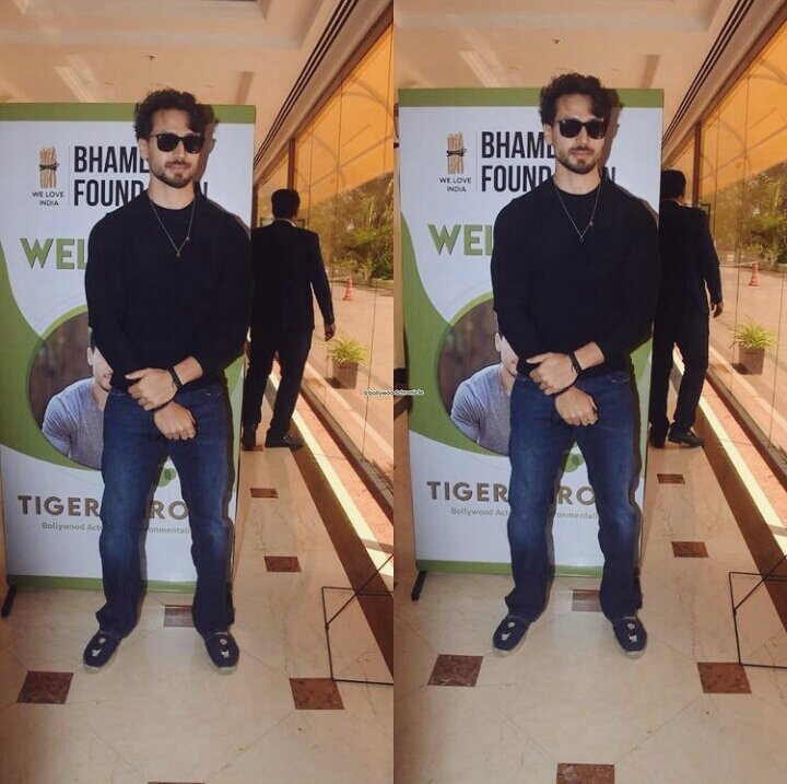 Everything is sooo cool 😎 

Mr. Tiger Shroff today at event in Bandra, Mumbai ❤️

#TigerShroff  #BhamlaFoundation