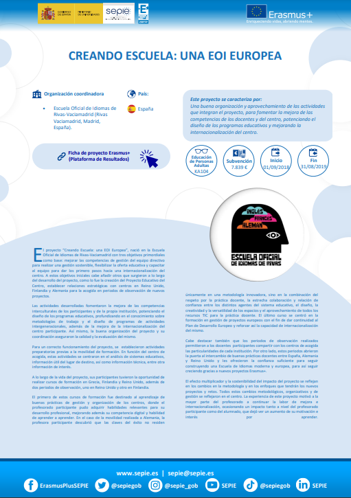 Potenciando el diseño de los programas educativos y mejorando la internacionalización del centro.

ℹ️ sepie.es/doc/comunicaci…