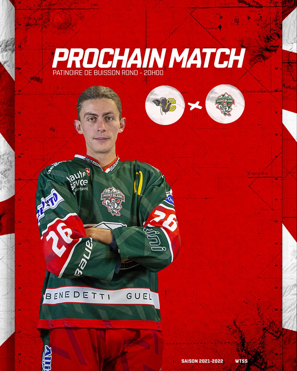 16èmes de finale de Coupe de France pour nos Yétis demain soir avec un déplacement à <a href="/ChamberyHockey/">Éléphants de Chambéry</a>  🔴🟢

▶️ Pour voir le match : cutt.ly/tRhJzxa
📅 Mercredi 20 octobre