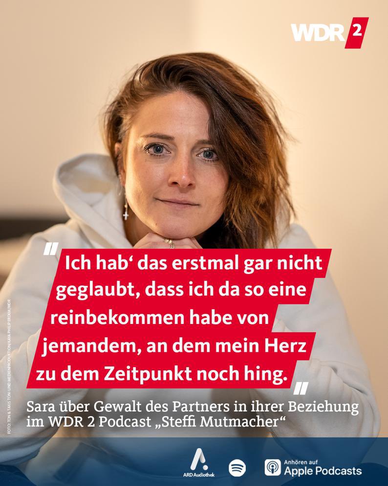 Steffi Neu (@neusteffi) on Twitter photo Steffis Mutmacherin ist diesmal Sara. Wenn Liebe Schläge gebärt. #häuslicheGewalt #wdr2 Steffis Mutmacherin ist diesmal Sara. Wenn Liebe Schläge gebärt. #häuslicheGewalt #wdr2
