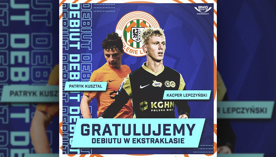 _bmg_sport's tweet photo. 💥 Dwóch zawodników BMG-SPORT zadebiutowało wczoraj w Ekstraklasie ✅
🏟Stal Mielec - Zagłębie Lubin
🔹Patryk Kusztal
🔹Kacper Lepczyński
Gratulujemy!👏🏻
#BMGSPORT #QUALITY #Ekstraklasa #debiut #Kusztal #Lepczynski #BMG #stepbystep https://t.co/odJuVRbaEO