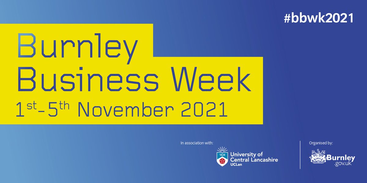 #bbwk2021 event
- Business Breakfast - 

Delivered by UCLan
Thursday 4 November, 8:30-11:00am

Find out more and book your place > burnley.co.uk/business-week/