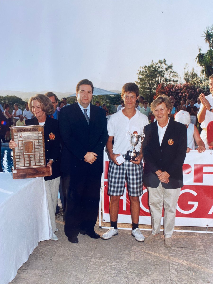 DPWorldTour's tweet photo. Back on familiar turf  🏆

@jcampillogolf won the Spanish National Under 14 at Golf Santa Ponsa back in 2000.

#MallorcaGolfOpen https://t.co/cUChUPSgOZ