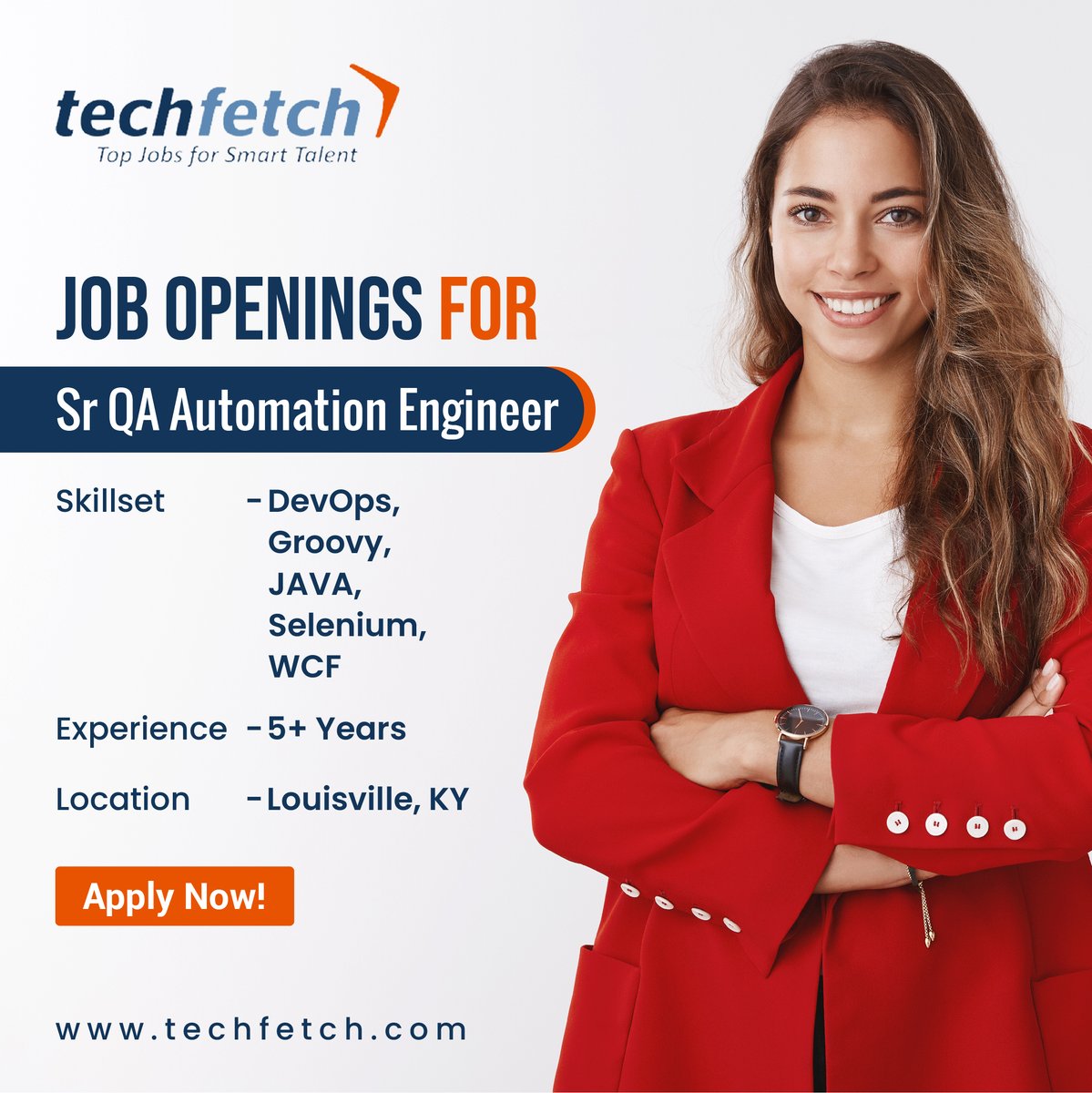 techfetch's tweet image. Job openings for QA Automation Engineer in Louisville, KY. 

Click bit.ly/3ARqGsh to apply.

#selenium #JAVA #qaautomation #jobopportunity #techfetch #qaengineer #qaautomation #qatester #pythondeveloper #seleniumtesting #testautomation  #groovyprogramming