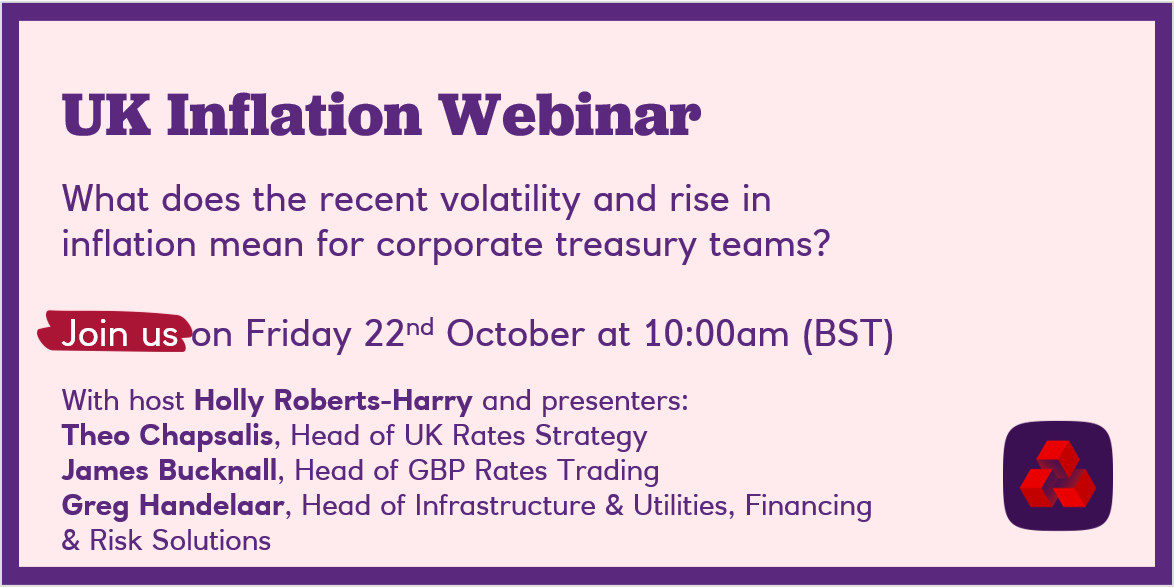 NatWest_CI's tweet photo. REGISTER TODAY to join as we re-group after our June webinar to discuss what’s changed in the inflation market, and what it means for your risk management and funding plans. REGISTER: https://t.co/96QmykCiKi https://t.co/FuEhNvTmNd