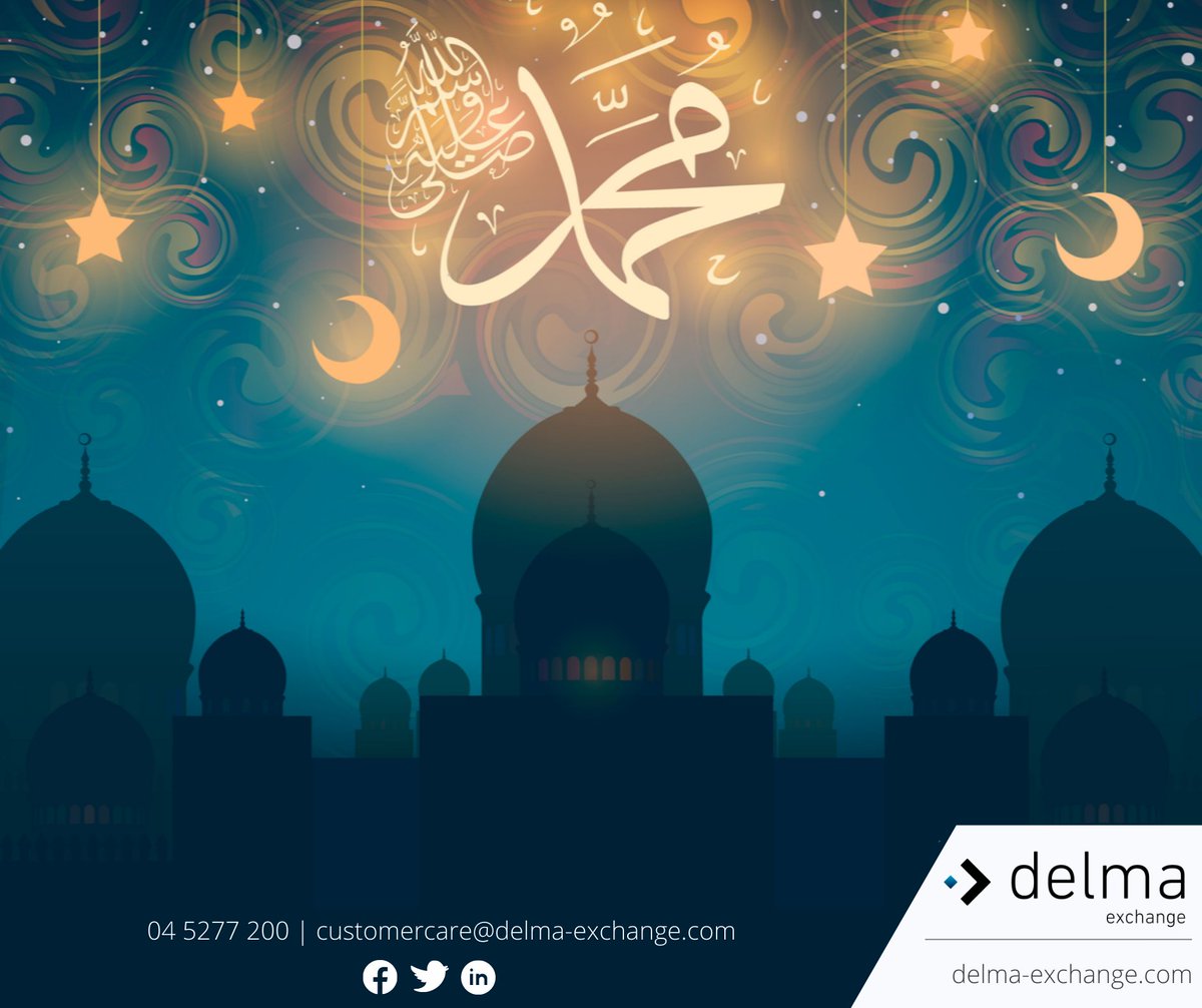 DelmaExchange's tweet photo. Delma exchange wishes all our Muslim brothers a Happy Eid Mawlid Al Nabi, with peace and joy to all! https://t.co/idt1rNx5EC