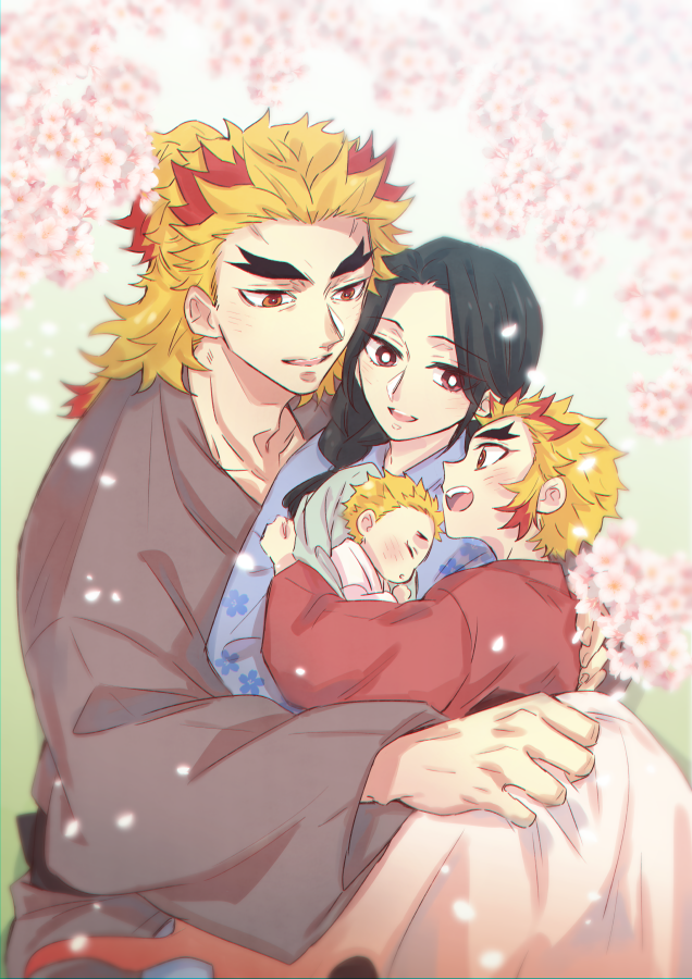 煉獄杏寿郎 「🔥獄家EDありがとうございました……
ぎゅっぎゅっ🌸🌸🌸 」|たから🔥のイラスト