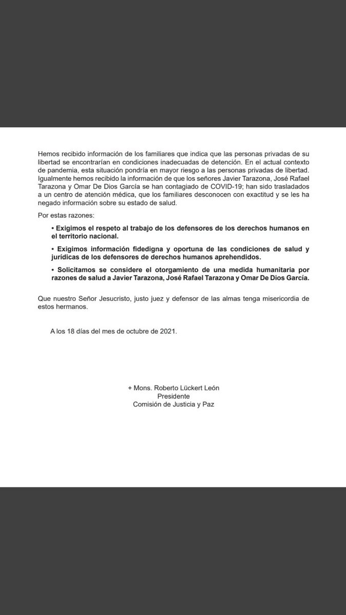 CDDHHCoche's tweet photo. Desde @CDDHHCoche presentamos y suscribimos el "Comunicado de la Comisión de Justicia y Paz de la @CEVmedios ante la detención de defensores de derechos humanos". 
Defender #DDHH no es delito, cómo de manera sistemática lo hace ver el Estado #Venezolano . Es mi derecho defender! https://t.co/QkPvM4EmrH
