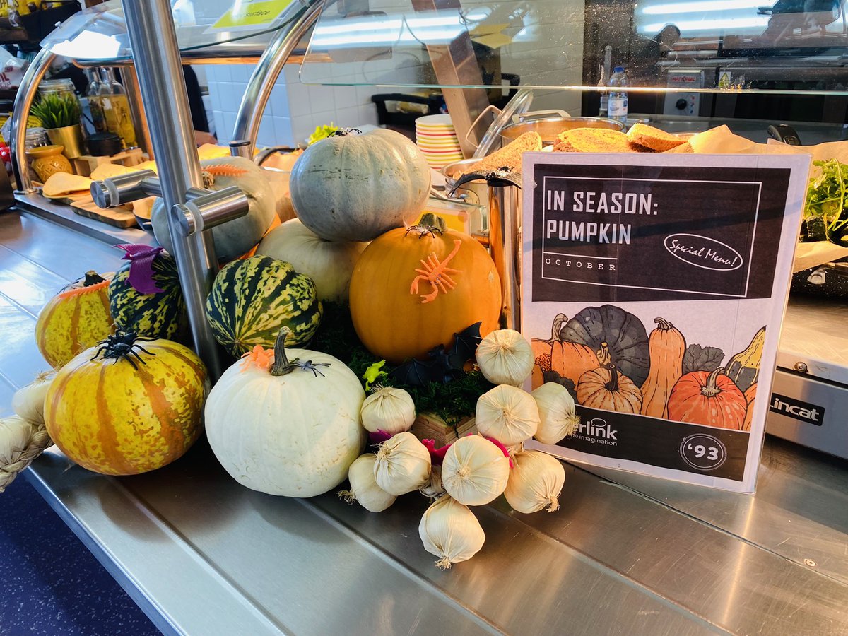 93chefcooper's tweet photo. WE LOVE THE PUMPKIN! Today we are celebrating our seasonal veg… we have chicken and pumpkin risotto, pumpkin soup and pumpkin and pepper filo tarts!! @MonouXcollege @MStreeting @sitebbit @NIFFFarley @AshMarten https://t.co/JhiCWZxo21