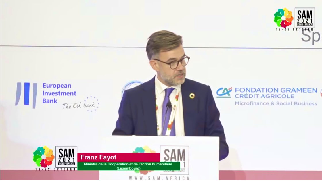 MLoi1's tweet photo. Great speech of @FranzFayot for #SAM21 opening
«The ultimate goal of #Luxembourg #inclusive & #innovative #finance #strategy is to contribute to poverty eradication & achievements of UN #SDGs. We work to advance #digitalization of #microfinance product to increase the reach» https://t.co/S81uIlKScJ