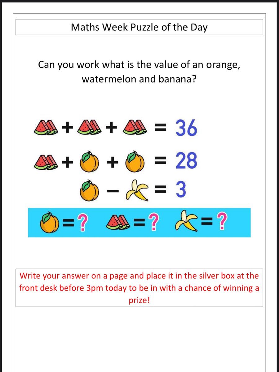 smhsnewrymaths's tweet photo. Tuesday’s puzzle of the day for #MathsWeek2021 @StMarysHSNewry https://t.co/ilt18WC038