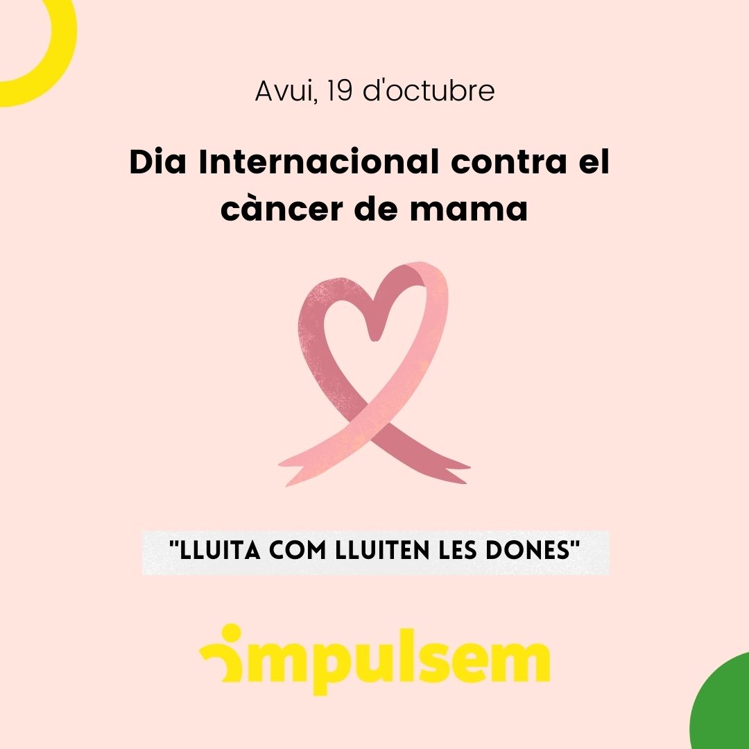 Impulsemsccl's tweet photo. Avui, 19 d'octubre és el dia Internacional contra el Càncer de Mama i des d'@impulsem volem retre homenatge a totes les dones lluitadores 💜💪. #diainternacionalcontraelcancerdemama #cancerdemama #diamundialcontraelcancerdemama #doneslluitadores #mujeresluchadoras #impulsem https://t.co/QEguzwCOSG