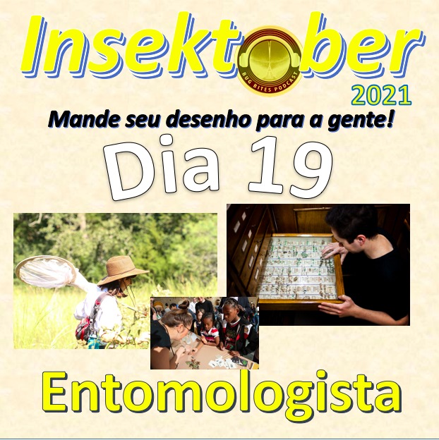 BugBitesPodcast's tweet photo. O insektober 2021 homenageia hoje os #entomologistas, profissionais ou amadores! O entomólogo pode ter o papel de #cientista, procurando entender melhor a biologia de insetos, seu papel no ecossistema e, inclusive, a avançar outras ciências, da engenharia à medicina. #insektober https://t.co/k0F7PCpeb1