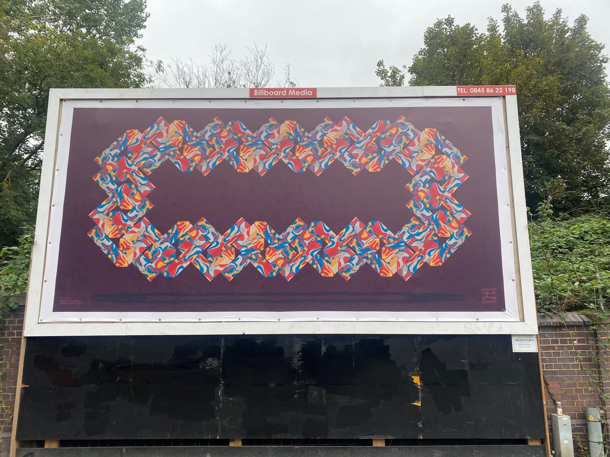 oldoakparkroyal's tweet image. The new Make Your (Land) Mark billboard is up! 🎉 
Head down to the corner of Mitre Way &amp;amp; Scrubs Lane London W10, to see this amazing billboard in person. 
Artwork by local artist David Samuel. Commissioned by OPDC with Hanna Benihoud Studio and @ProduceUK