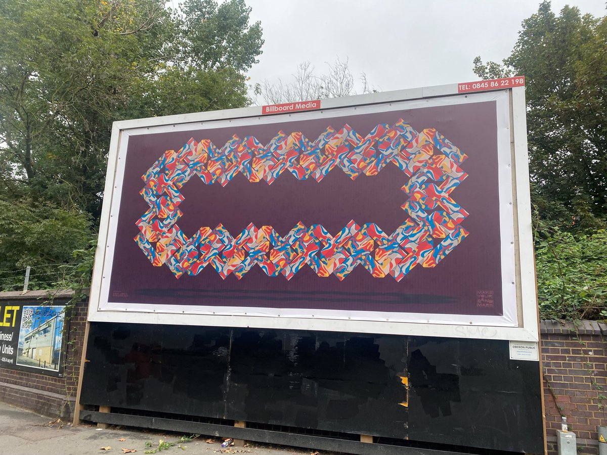 oldoakparkroyal's tweet image. The new Make Your (Land) Mark billboard is up! 🎉 
Head down to the corner of Mitre Way &amp;amp; Scrubs Lane London W10, to see this amazing billboard in person. 
Artwork by local artist David Samuel. Commissioned by OPDC with Hanna Benihoud Studio and @ProduceUK
