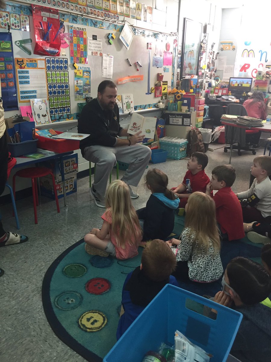 Our students loved seeing AHS basketball players and Coach Owens today.