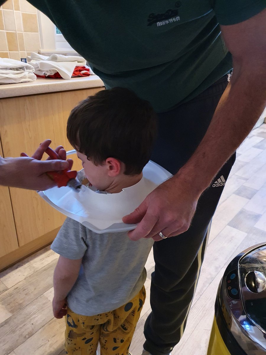 CiaraOConnor83's tweet photo. You never know what a day is going to bring...one minute reviewing hundreds of pages of policy documents, and the next extracting your toddler's head from his toilet training seat.

No, I don't know how he managed it either. 

Special times. https://t.co/G0NZjldKnn