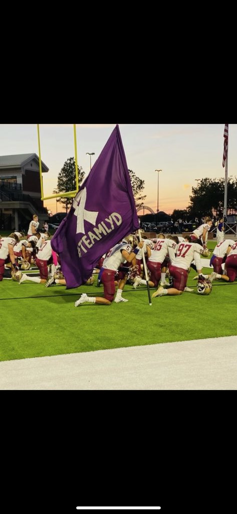 Words cannot explain how grateful I am for my community! I would not be where I am at today if it was not for y’all! Y’all packed the stands with purple Saturday night, and as a senior, it will be something that I will never forget! Me and my family are truly grateful! #TeamLyd