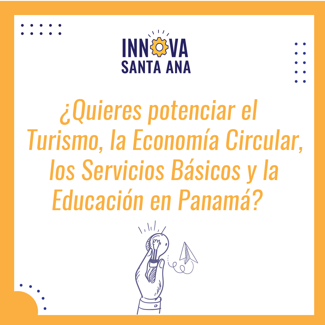 USMApanama's tweet photo. ¿Tienes soluciones a problemas sociales? Comparte tus ideas en Innova Santa Ana.
Detalles aquí: https://t.co/Mjp5bd5nG7
#socialab #innovasantaana #innovación #social #globalgoals https://t.co/hAvn2qt1w1