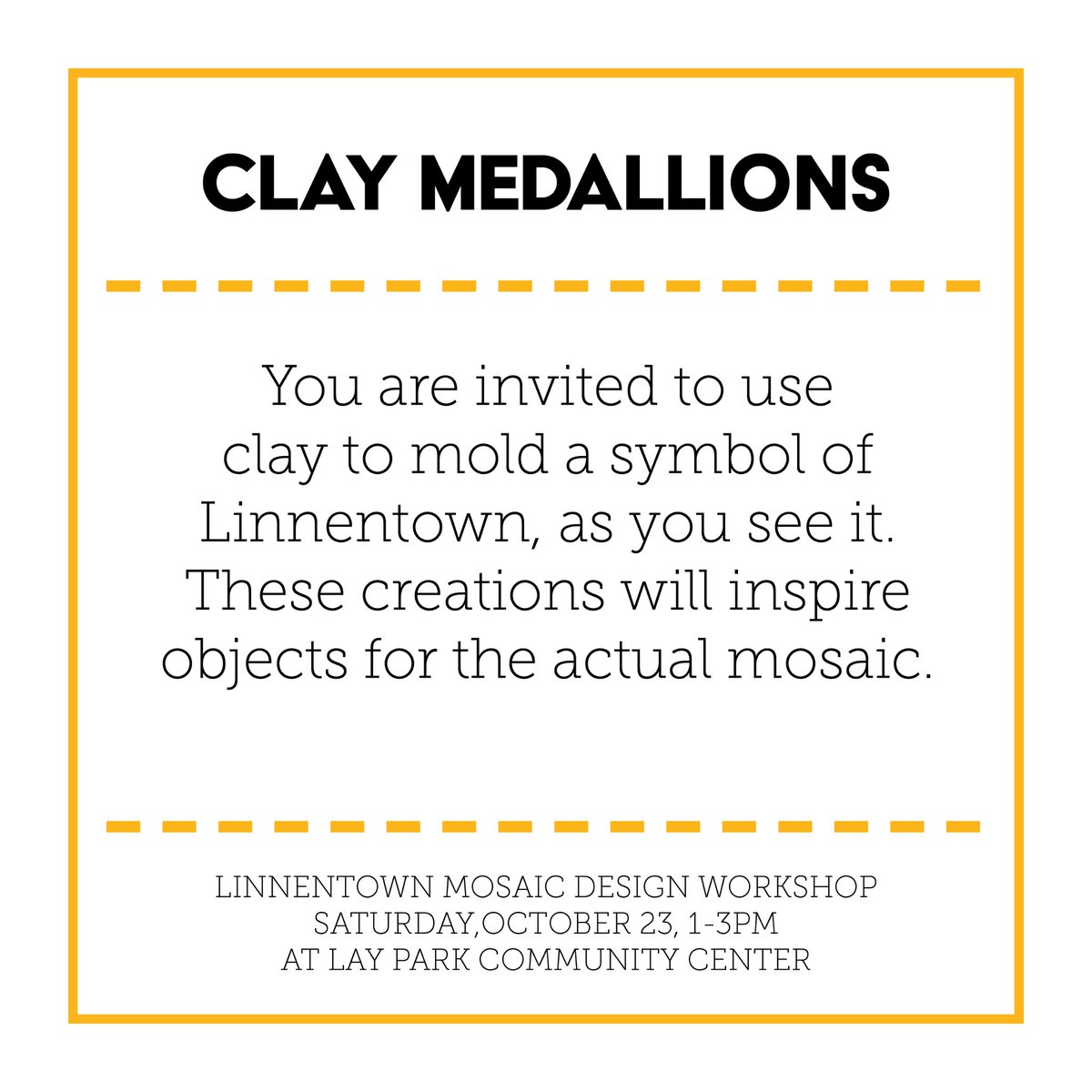 Our first workshop is this weekend! Check out the activities we have in store for a reflective and creative event. More info about the workshop in our bio!
#linnentown #mosaic #linnentownmosaicproject #athensga #justice #publicart