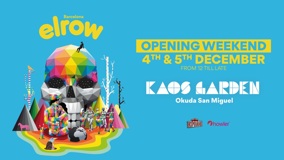 🔥elrow Barcelona is back🔥 After almost two years of waiting and after months dreaming about this moment… WE'RE BACK TO LIFE! 😍 elrow BCN OPENING on December 4th and 5th. SIGN UP: howler.events/elrowBarcelona…