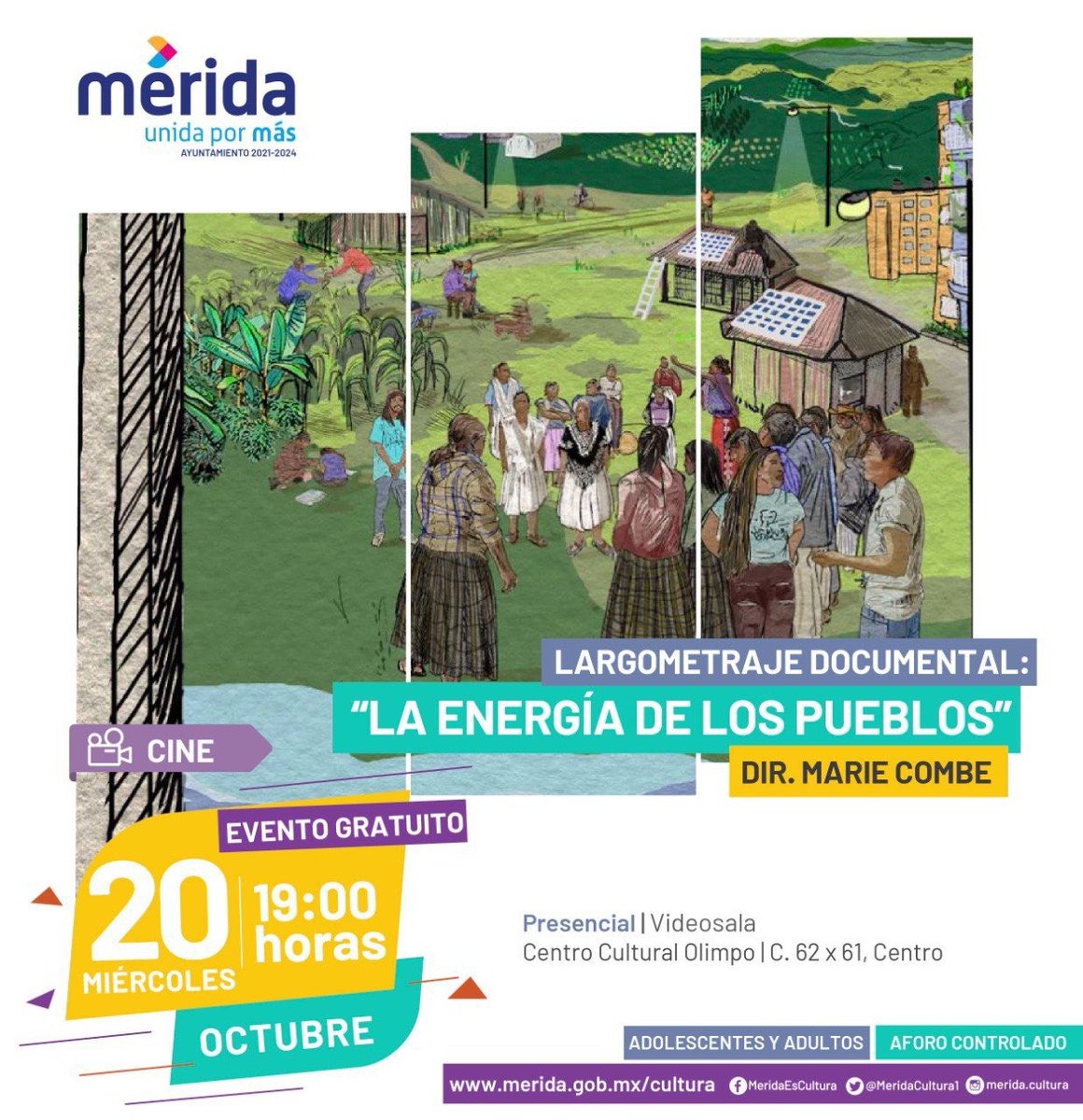 ArticulacionYuc's tweet image. Les invitamos a que no se pierdan mañana la proyección del documental La energía de los pueblos, más info aquí 👇🏼