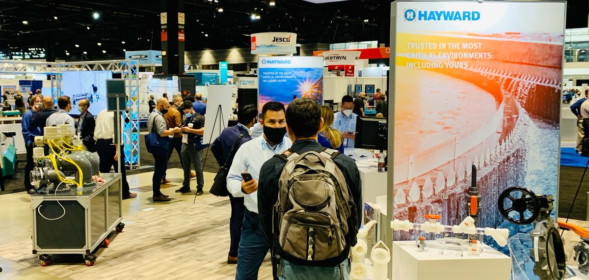 Great conversations are taking place over at stand #431! Stop by to learn more!

#AskHayward how we outperform.
#WEFTEC2021 #Chicago
Water Environment Federation