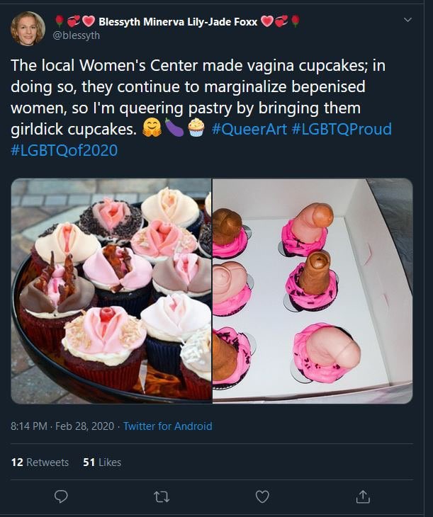 pauldbowen's tweet image. Girldick cupcakes … 🤦🏻‍♂️

#WhateverNext #Nonsense