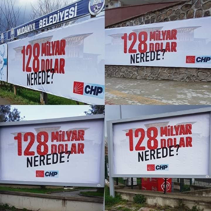 KAYIP 128 Milyar Dolar 83 Milyon 614 Bin Nüfuslu Ülkemizde Kişi başı 12 bin 500 TL 4 Kişilik bir Aile için 50 BİNTL DEMEK!
Bir vatandaş olarak 128 Milyar Dolar Nerede diye sorma hakkımı kullanıyor ve soruyorum!!Her kurusun hesabini halka vermek zorundasınız!!!!
#MuhaliflerSoruyor