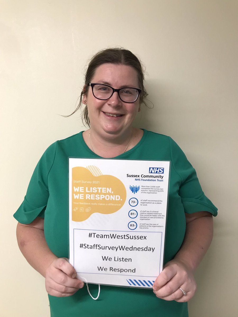 holliejp's tweet photo. Tomorrow in #TeamWestSussex it’s #StaffSurveyWednesday. We will be spreading the word and encouraging our colleagues to take some time to complete their survey and #HaveTheirSay @Natypea1978 our #RS Team Lead is already on it! ⭐️ https://t.co/LtgHaWqlEa