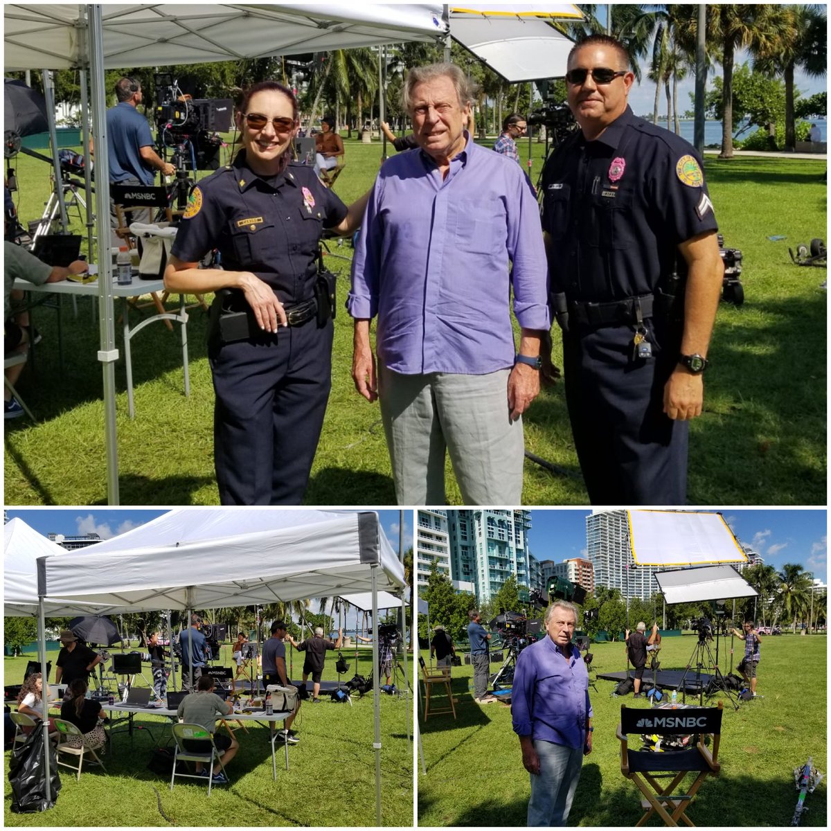 edgewater923's tweet photo. ICYMI: This past weekend, our neighborhood's own Margaret Pace Park hosted a live taping of @MSNBC's morning news analysis. BNA showed up to support our local experts and officials. 

Big thanks to @MiamiPD and @miamiparks, whose dedication always shines in this kind of event. https://t.co/lpGGOXpxLW