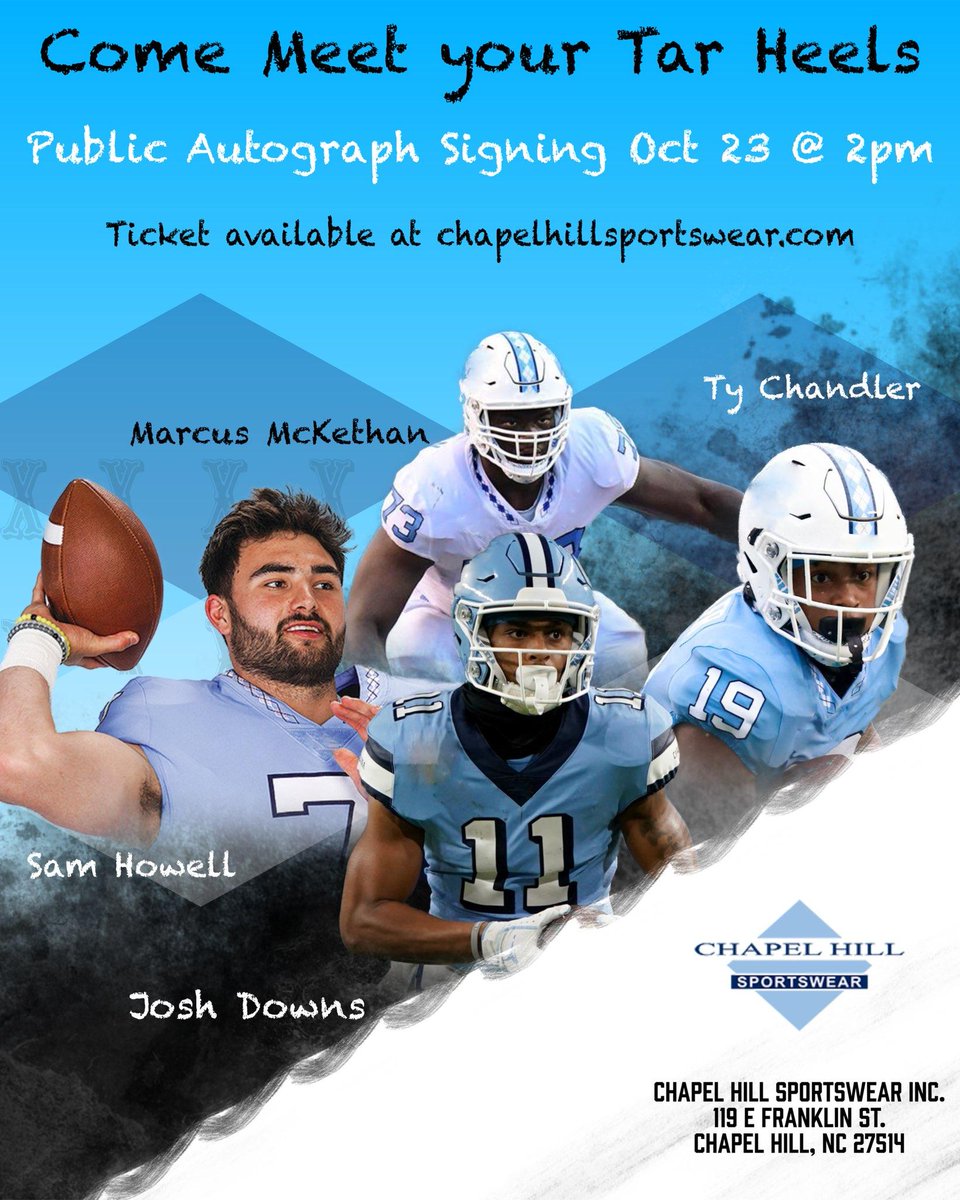 Time to make your weekend plans - include a visit to Chapel Hill to meet these guys.