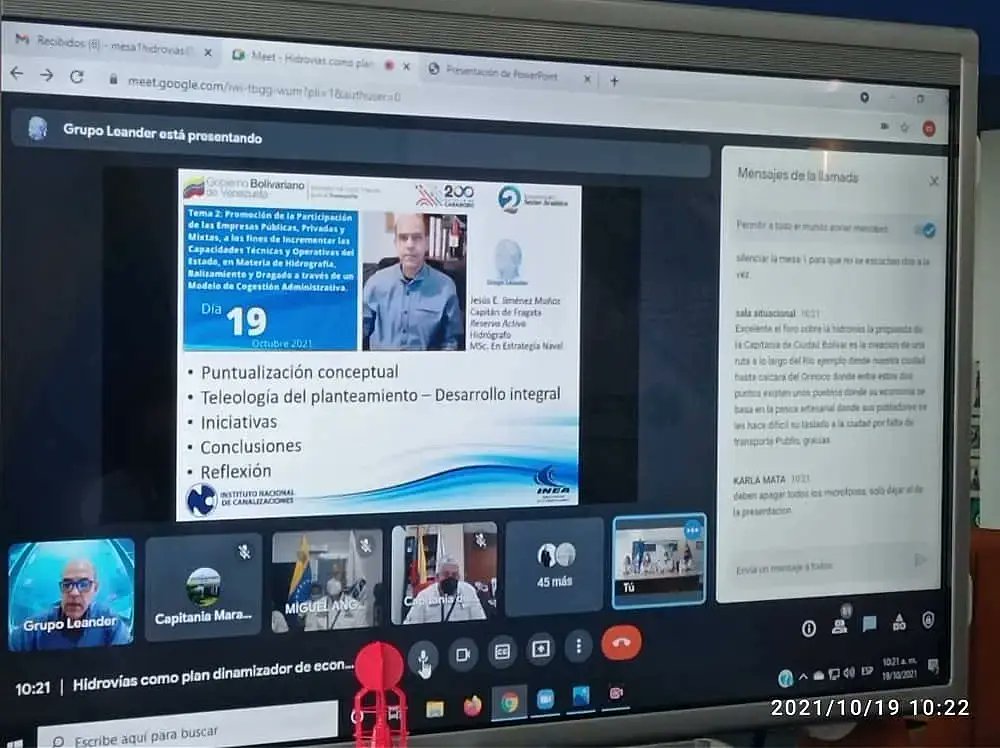 incanal_ve's tweet photo. 📍#Ahora 🔈 De forma exitosa concluyen los foros de la Mesa N°5 del Segundo Encuentro del Sector Acuático, enmarcados en el #PlanNacionalDeHidrovías por la #VenezuelaAzul

#2doEncuentroAcuático
#PlanNacionalDeHidrovías https://t.co/aPKWA90qpd