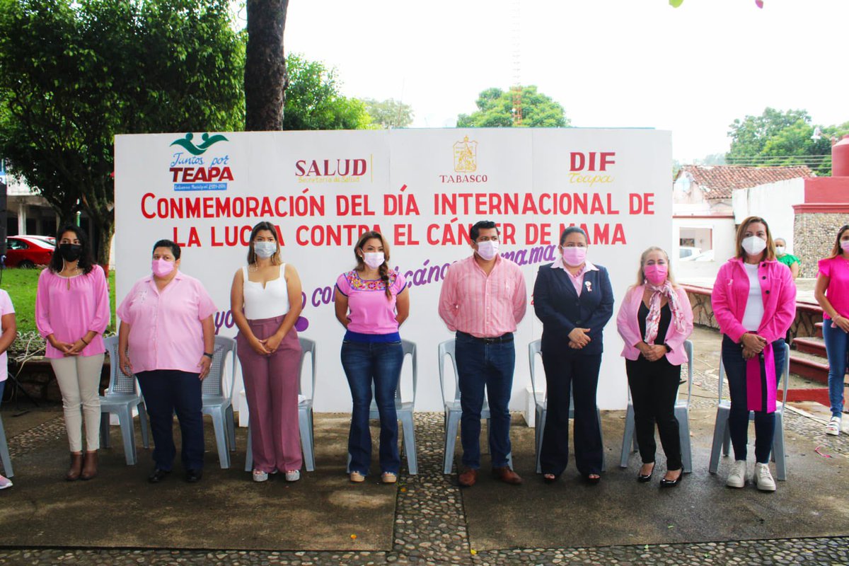 GobTeapa's tweet photo. La alcaldesa @Alma_Espadas conmemora el “Día mundial en la lucha contra el cáncer de mama”

*Hizo un llamado a las mujeres a hacer conciencia sobre esta enfermedad. https://t.co/UXEGRa5BSi