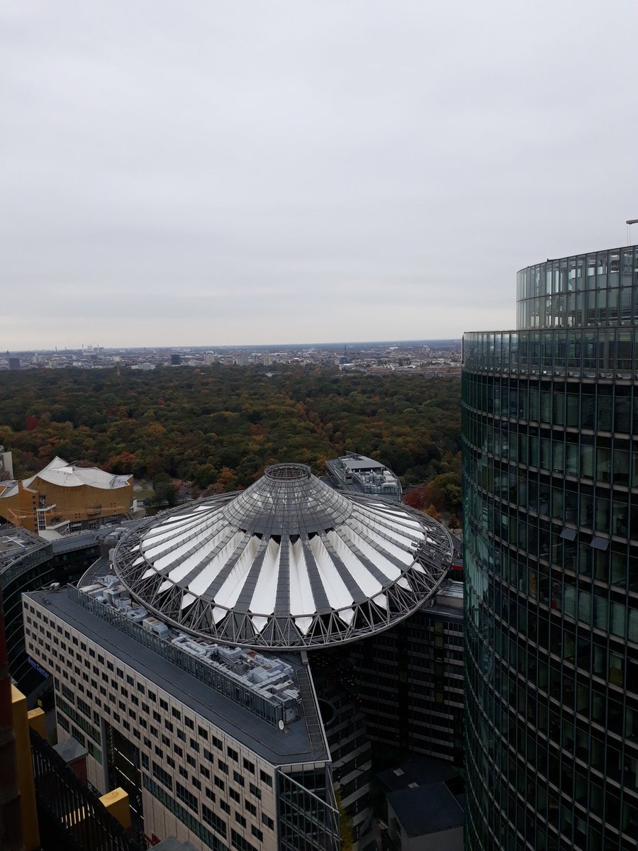 jillsett's tweet photo. Views from Panorama Plunkt  on Potsdamer Platz - can you spot the Mies van der Rohe? 

#ThePhotoHour #berlin #miesvanderrohe #panorama #neuenationalegalerie #architecture #sonybuilding https://t.co/1yQNZ0LnNC